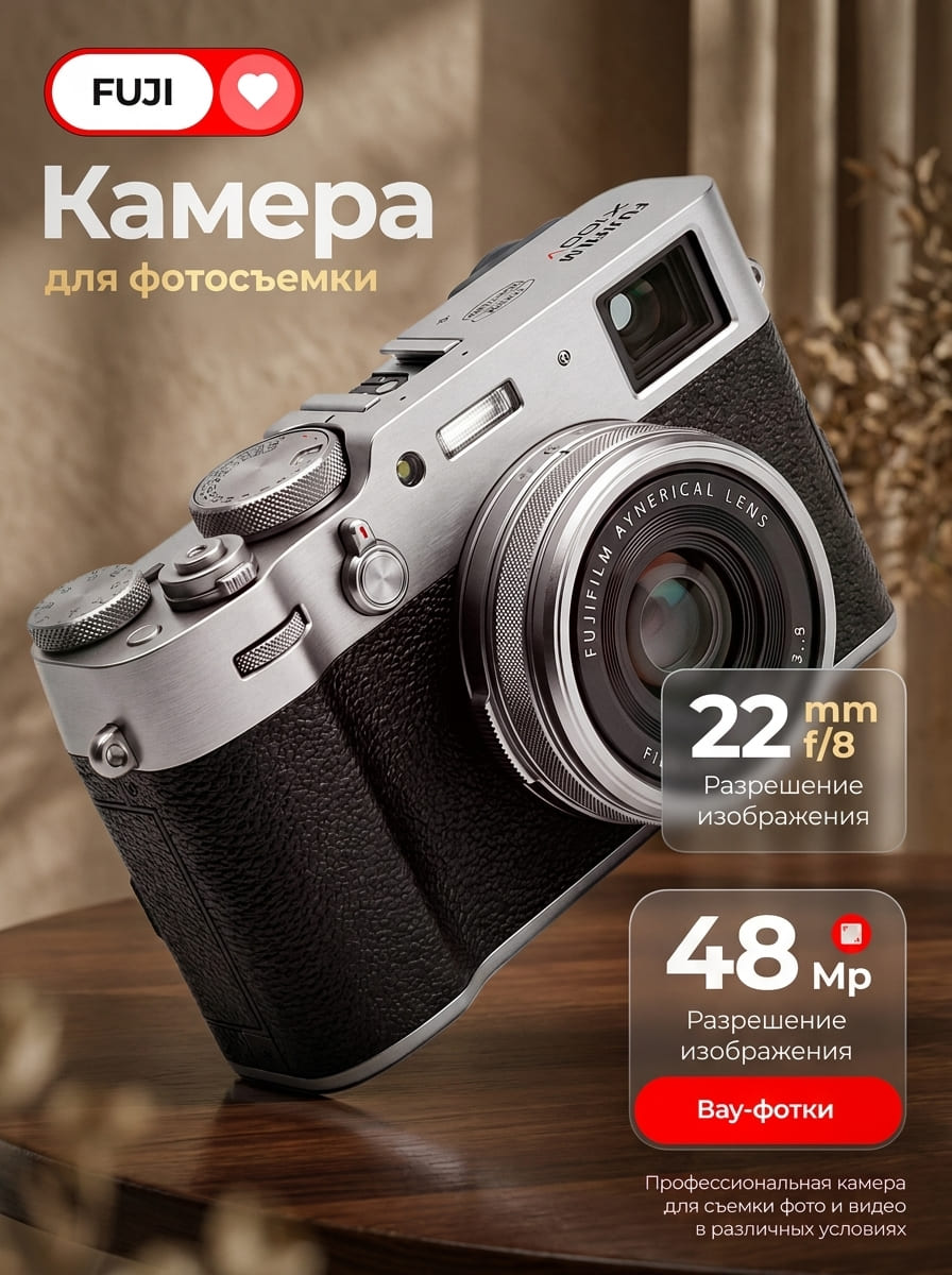 Рекламный постер фотокамеры